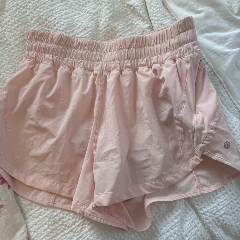 Light Pink Lululemon Running Shorts
